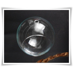 Flakon szklana kula wisząca D-20 cm ze sznurkiem / szkło ekologiczne - 7