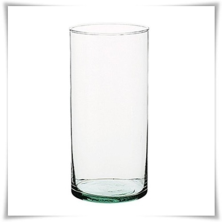 Tuba szklana, wazon cylindryczny H-25 cm D-13 cm / szkło ekologiczne