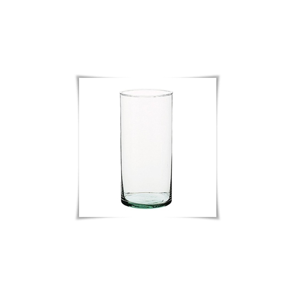 Tuba szklana, wazon cylindryczny H-25 cm D-13 cm / szkło ekologiczne - 2