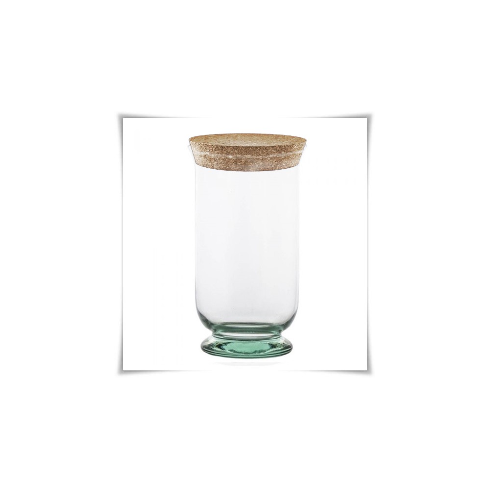Flakon szklany, pojemnik z korkiem Atena H-25 cm / szkło ekologiczne - 2