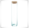 Tuba szklana z korkiem H-40 cm D-8,5 cm / szkło ekologiczne - 2