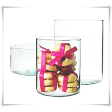 Kaja Glass|Tuba szklana, wazon cylindryczny H-20 cm D-15 cm / szkło ekologiczne