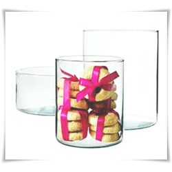 Kaja Glass|Tuba szklana, wazon cylindryczny H-20 cm D-15 cm / szkło ekologiczne