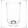  Duży wazon szklany cylindryczny na stopie LEON H-42,5 cm D-27 cm - 2