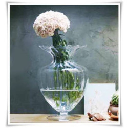 Kaja Glass|Duży wazon dekoracyjny BOLERO H-33 cm D-23,5 cm OPT