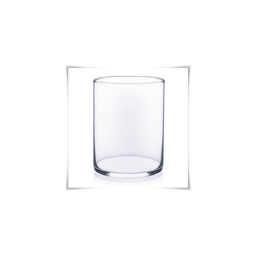 Kaja Glass|Wazon szklany cylinder H-20 cm D-15 cm zatapiany