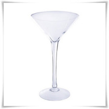 Wazon szklany na wysokiej nóżce martini H-30 cm D-17 cm