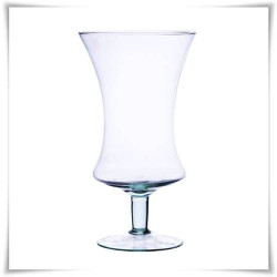 Kaja Glass|Szklany kielich na nóżce  W-136 H-25 cm / szkło ekologiczne