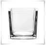 Wazon szklany kwadratowy 13x13 cm / grube szkło - 2