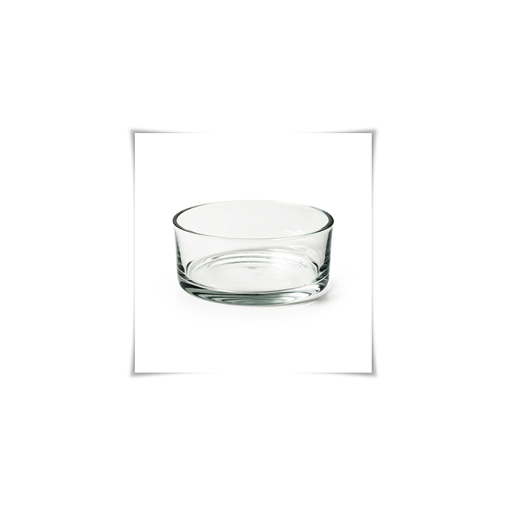 Kaja Glass|Miska, salaterka cylindryczna H-8 cm D-19 cm / grube szkło