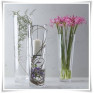 Wysoki wazon szklany KONISZ H-50 D-17 szlifowany - 4