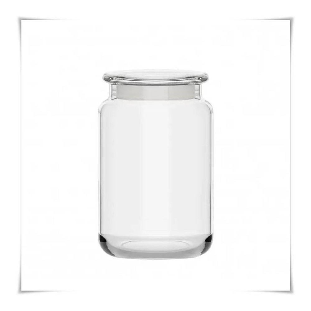 Kaja Glass|Słoik szklany, pojemnik z pokrywką KALE M 15 cm