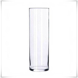 Kaja Glass|Wazon szklany cylinder H-40 cm D-12 cm zatapiany