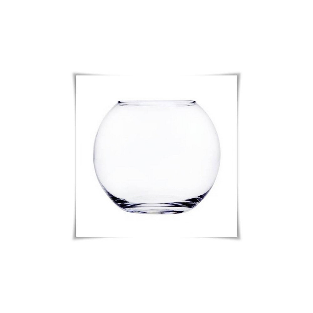 Kaja Glass|Wazon szklana kula dekoracyjna D-17 cm H-14,5 cm