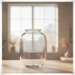 Szklany słoik ozdobny BAŃKA H-32 cm D-25 cm - 1