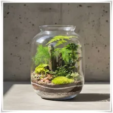 Szklany słoik ozdobny BAŃKA H-32 cm D-25 cm - 5