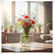 Szklany słoik ozdobny BAŃKA H-32 cm D-25 cm - 7