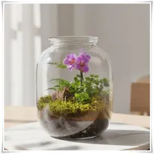 Szklany słoik ozdobny BAŃKA H-32 cm D-25 cm - 6