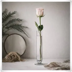 Szklany wazon na stapce W-121 H-27 cm / szkło ekologiczne - 6