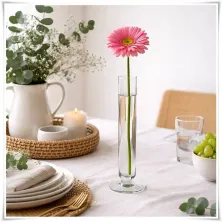 Szklany wazon na stapce W-121 H-27 cm / szkło ekologiczne - 5