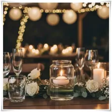 Wazon szklany cylinder, słoik KALLE M 15 cm - 6