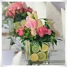 Wazon szklany kwadratowy 12x12 cm / grube szkło - 6