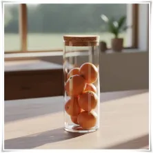 Pojemnik szklany cylinder H-40 cm D-15 cm z korkiem - 5