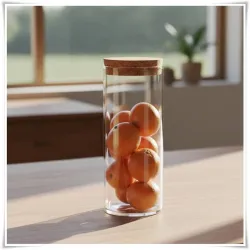 Pojemnik szklany cylinder H-40 cm D-15 cm z korkiem - 5