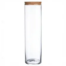 Pojemnik szklany cylinder H-60 cm D-15 cm z korkiem - 5