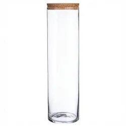 Pojemnik szklany cylinder H-60 cm D-15 cm z korkiem - 5