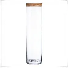 Pojemnik szklany cylinder H-60 cm D-15 cm z korkiem - 2