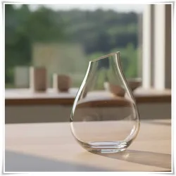 Szklany słoik ozdobny KROPLA skos H-25,5 cm D-20 - 1