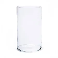 Wazon szklany cylinder H-25 cm D-15 cm szlifowany - 7