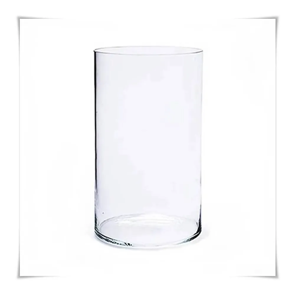 Wazon szklany cylinder H-25 cm D-15 cm szlifowany - 2