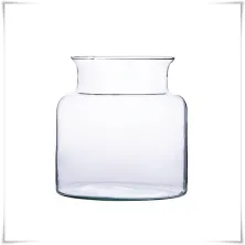 Słój szklany dekoracyjny W-332A H-20 cm D-19 cm / szkło ekologiczne – Kaja-Glass