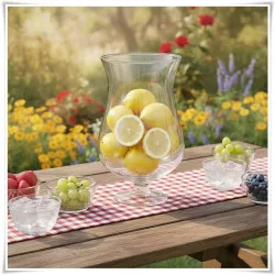 Szklany kielich na nóżce W-112 H-30 cm / szkło ekologiczne - 8