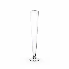 Wazon szklany pokal, stożek H-60 cm D-10,5 cm - 7