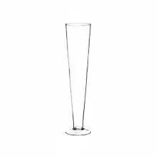 Wazon szklany pokal, stożek H-40 cm D-11 cm - 7