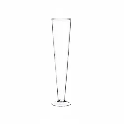 Wazon szklany pokal, stożek H-40 cm D-11 cm - 7