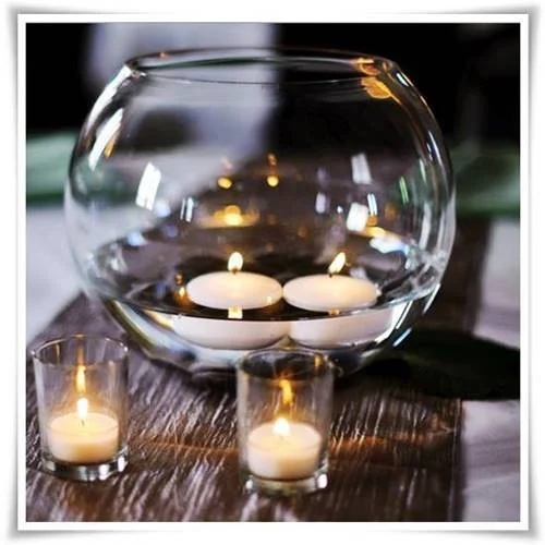 Wazon szklana kula dekoracyjna D-20 cm H-17 cm - 8