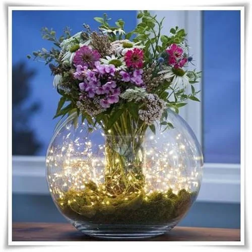 Wazon szklana kula dekoracyjna D-20 cm H-17 cm - 7