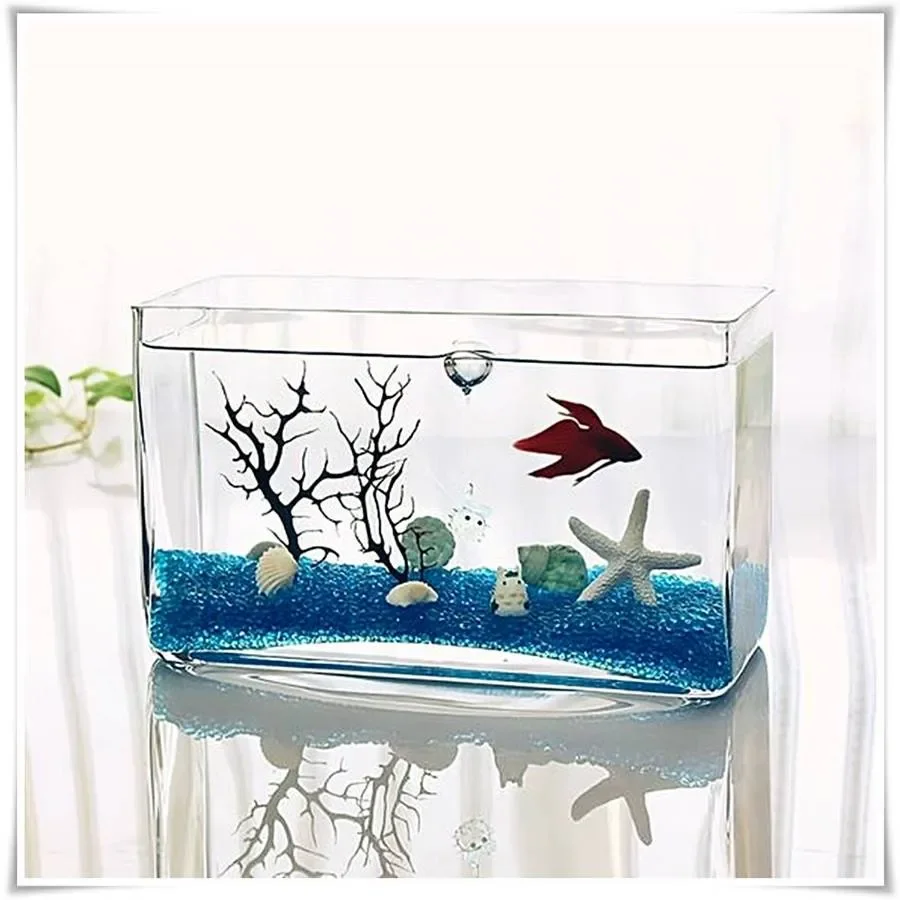 Wazon szklany prostokąt, rynienka, korytko H-20 cm 30x10 cm - 6