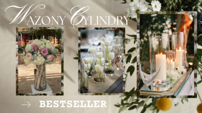 Wazony cylindry – zastosowanie we florystyce, dekoracjach i branży eventowej